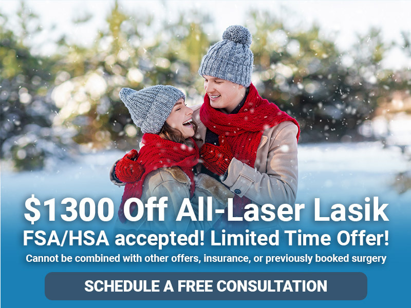 Limited holiday time offer on all laser lasik,